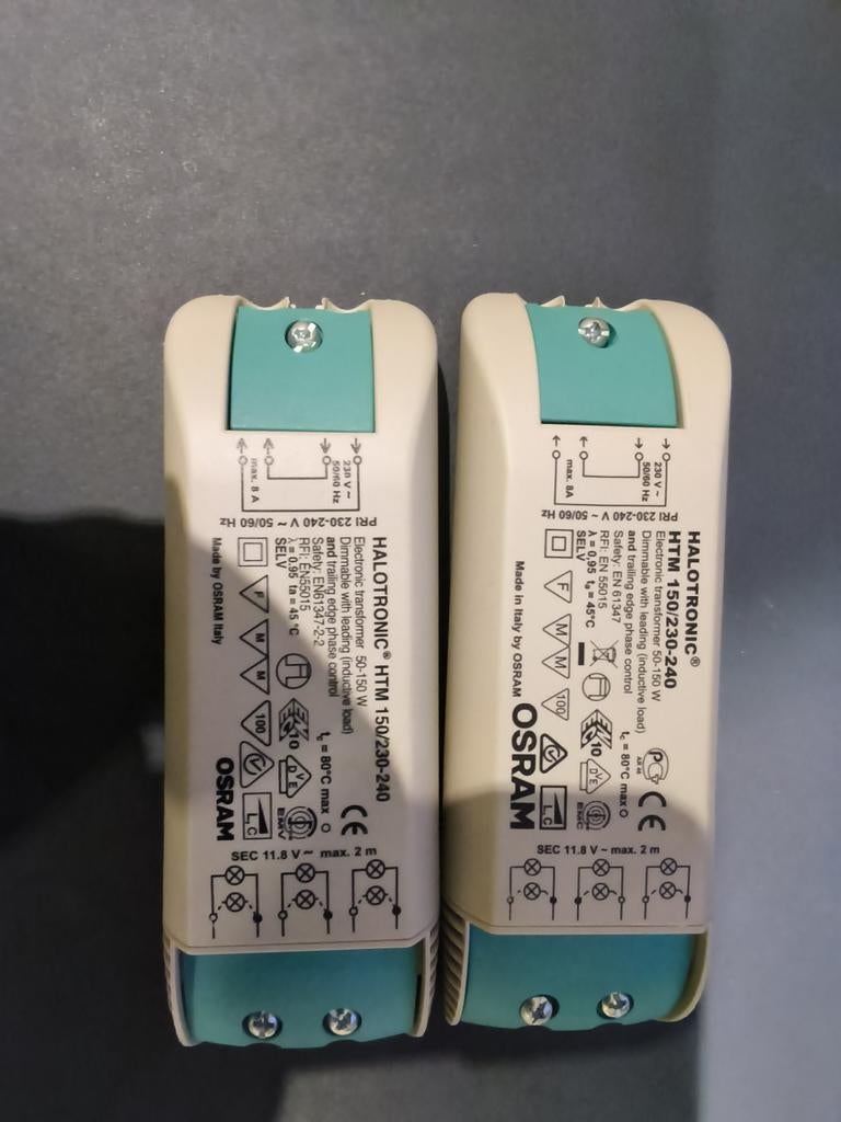 2 stuks halotronic transformer 50/150watt, Ophalen