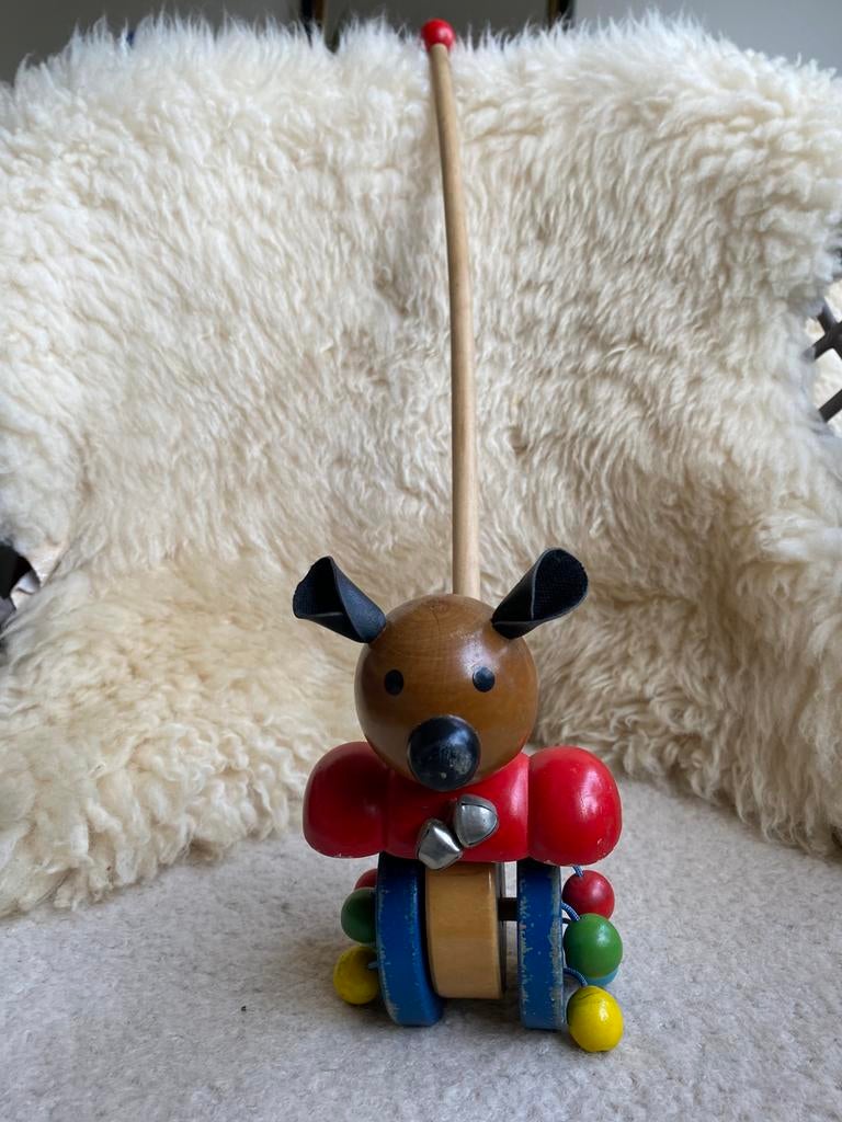 Vintage loop / duw stok, Ophalen of Verzenden, Zo goed als nieuw, Duw- of Trekspeelgoed