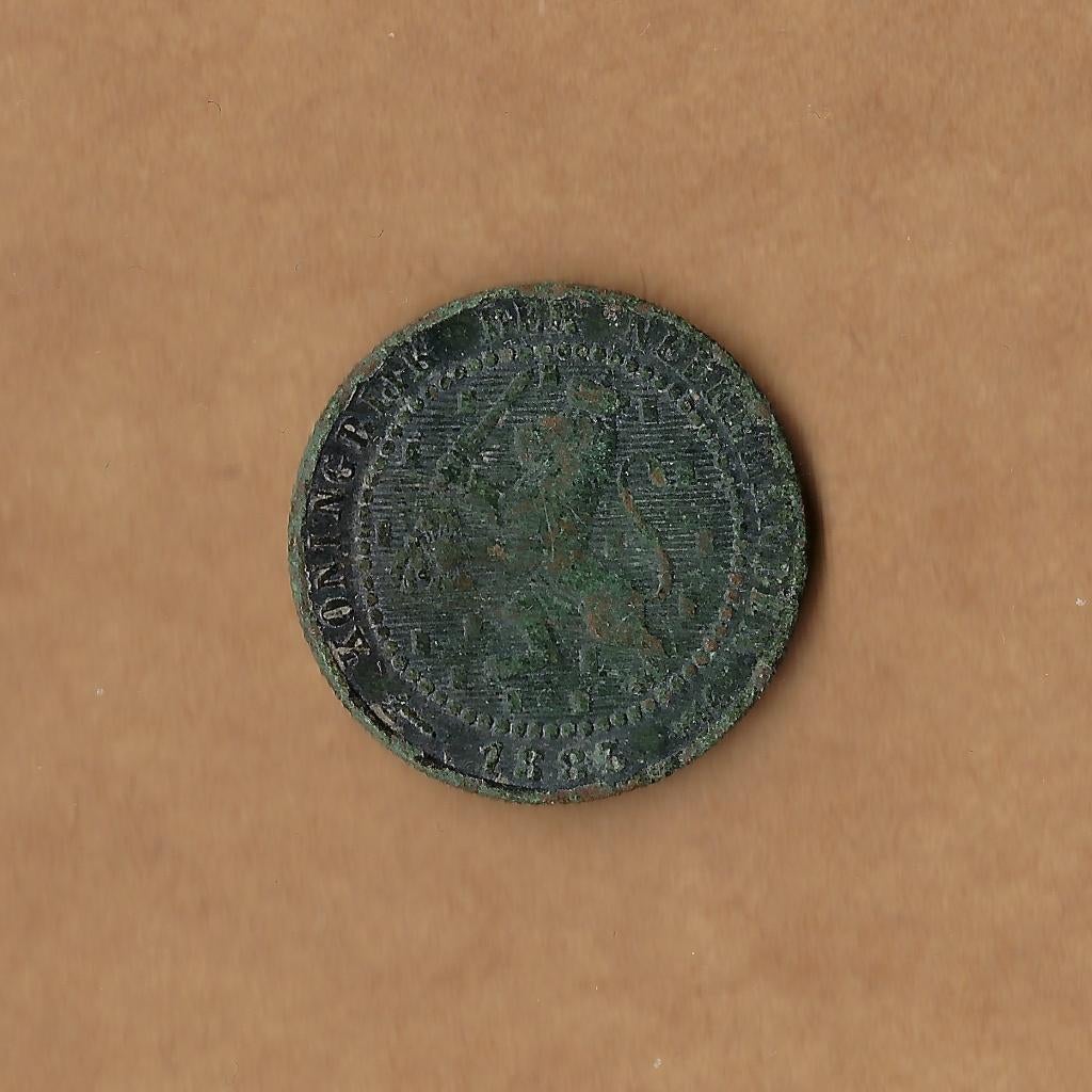 1 cent 1883 Willem III, Postzegels en Munten, Munten | Nederland, Ophalen of Verzenden, Koning Willem III, 1 cent, Losse munt
