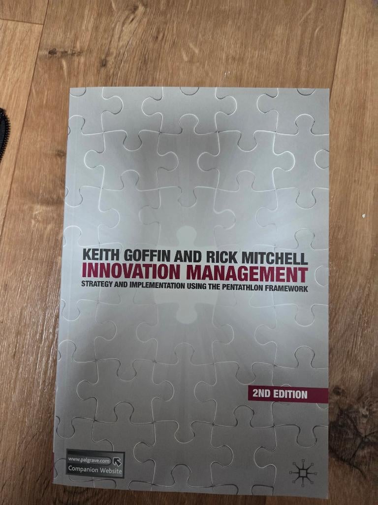 studieboek innovation management Keith Goffin, Ophalen of Verzenden, Beta, Zo goed als nieuw, HBO