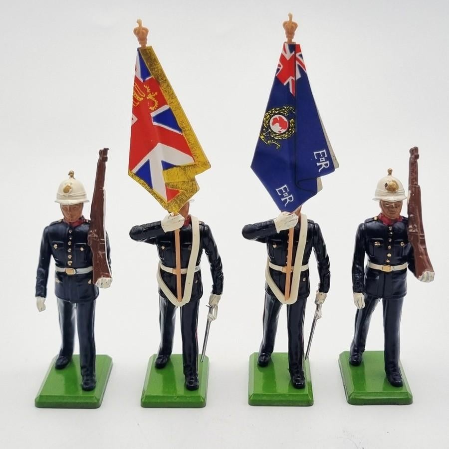 1060. Britains, "Royal Marine Colour Party"- Engeland, 1986, Ophalen of Verzenden