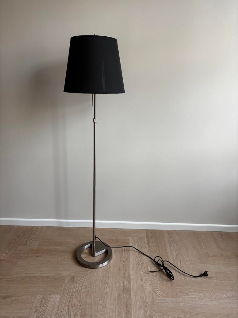 IKEA NYFORS  Staande lamp met antraciete kap, Ophalen, Gebruikt, Metaal, 150 tot 200 cm