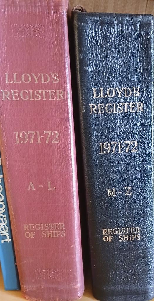 Lloyd's Register of Ships 1971-72 (A-L en M-Z), Verzamelen, Scheepvaart, Ophalen of Verzenden