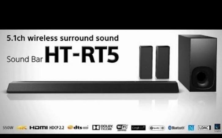 Sony HT RT5 home cinema set, Audio, Tv en Foto, Soundbars, Zo goed als nieuw, Ophalen