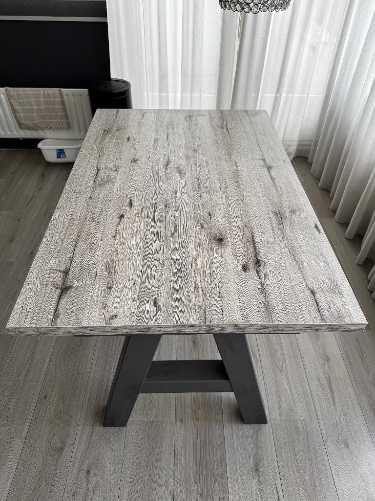 Eetafel 4 personen A-vorm poten, Ophalen, Overige materialen, 100 tot 150 cm, 50 tot 100 cm