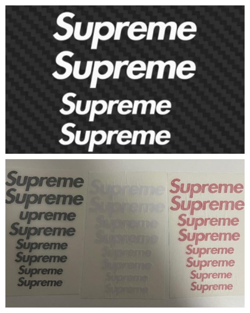 Supreme remklauw stickers – sportieve & unieke look, Auto diversen, Autostickers, Ophalen of Verzenden