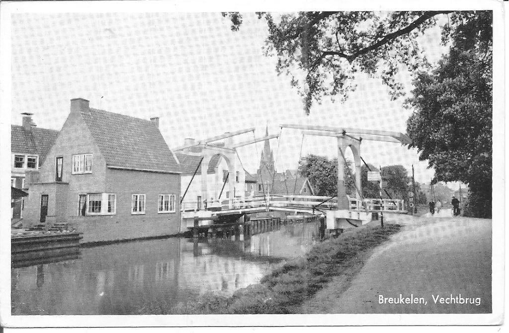 Breukelen Vechtbrug., Verzamelen, Ansichtkaarten | Nederland, Ophalen of Verzenden, 1940 tot 1960, Ongelopen, Utrecht