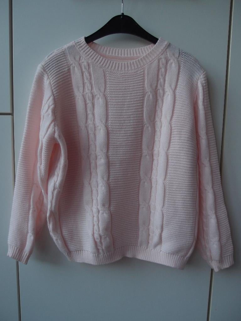 Erg mooie Shein meisjes dames kabel trui maat S licht roze, Ophalen of Verzenden, Zo goed als nieuw, Roze, Maat 36 (S)