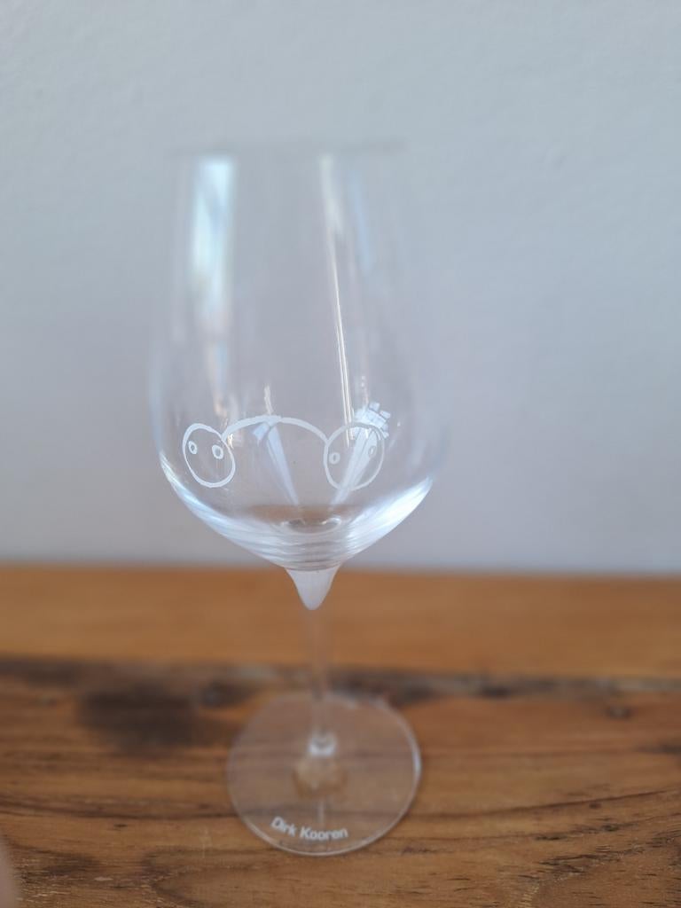 Kunstenaars kristallen wijnglazen., Ophalen, Zo goed als nieuw, Overige typen