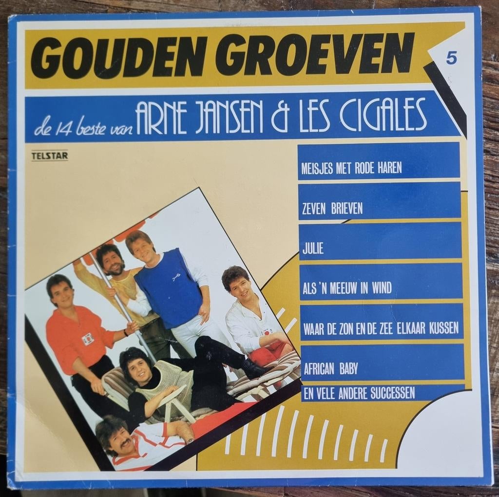De 14 beste van Arne Jansen & Les Cigales, Cd's en Dvd's, Vinyl | Nederlandstalig, Ophalen of Verzenden, Gebruikt, 12 inch, Levenslied of Smartlap