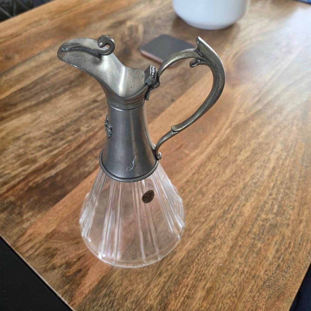 Antieke glazen Karaf, Ophalen of Verzenden