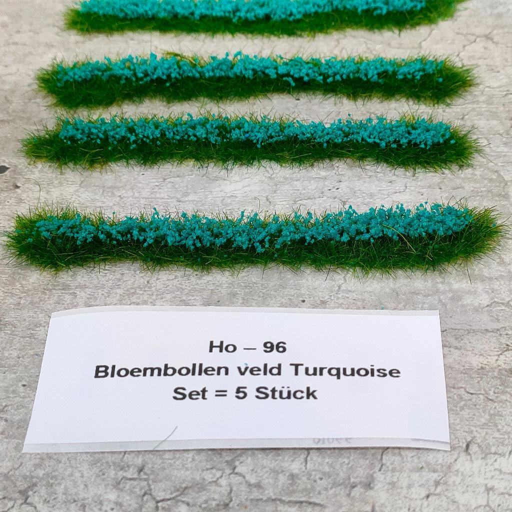modeltrein Ho – 96  Bloembollen velden Turquoise, Gelijkstroom, Natuur, Nieuw, Ophalen of Verzenden