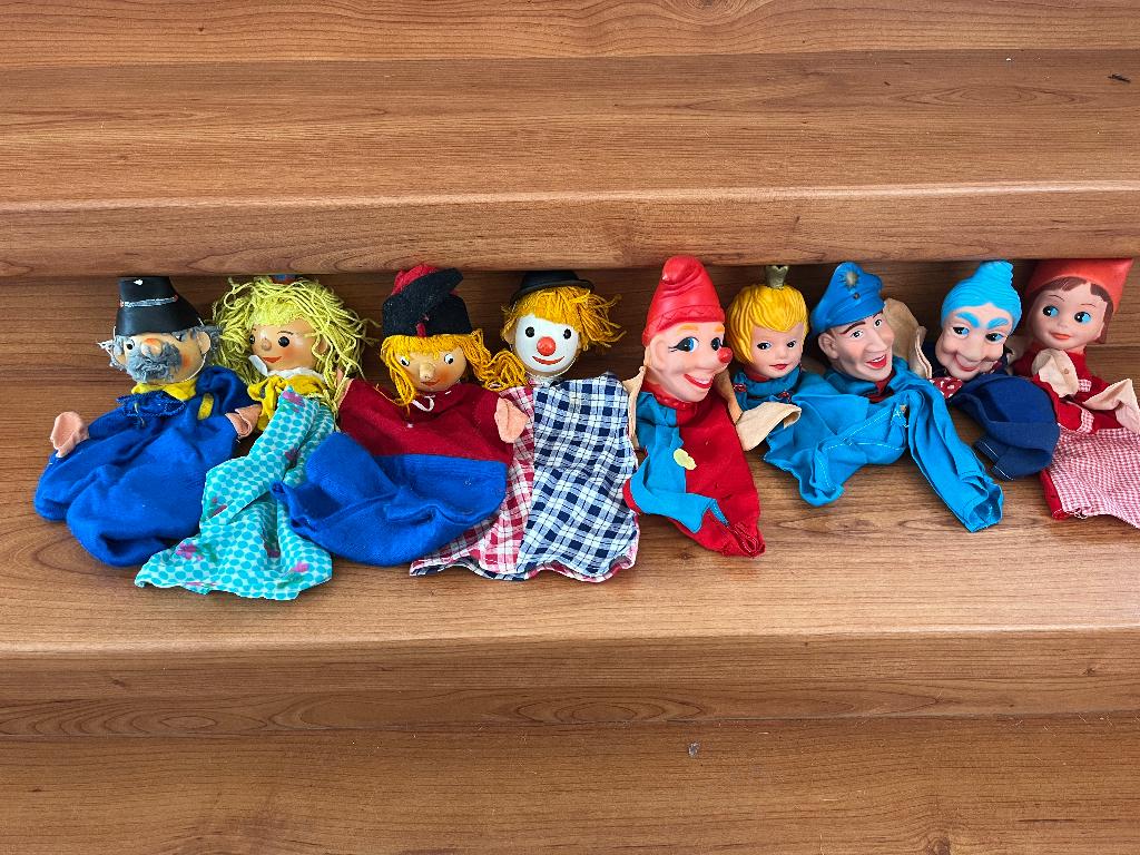 poppenkast poppen, Ophalen of Verzenden, Gebruikt, Overige typen