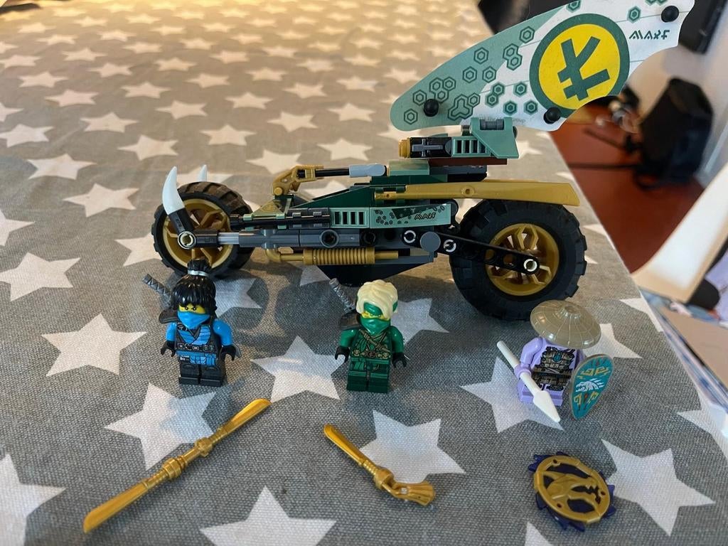 Lego Ninjago 71745 Lloyd's Jungle Chopper Bike compleet, Ophalen of Verzenden, Zo goed als nieuw
