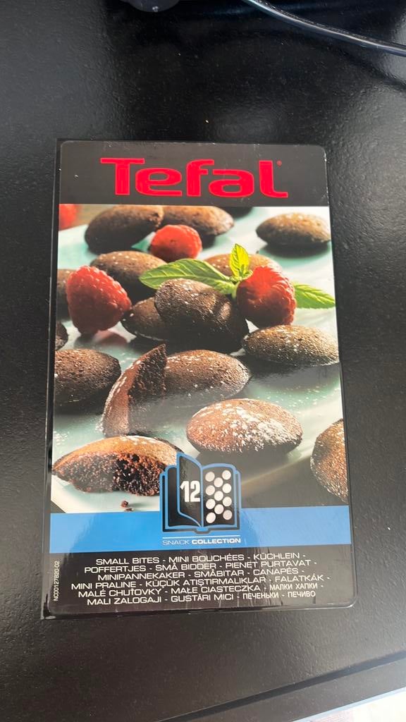 Tefal poffertjes platen snack collection, Ophalen of Verzenden, Uitneembare platen, Zo goed als nieuw