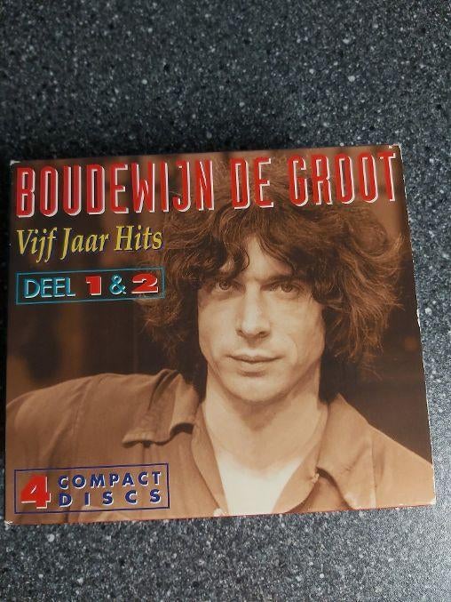 4 CD BOUDEWIJN DE GROOT - VIJF JAAR HITS (DEEL 1 & 2), Ophalen of Verzenden, Gebruikt, Pop