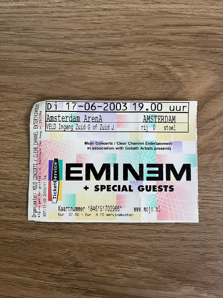 Concert tickets ( oude ), Twee personen