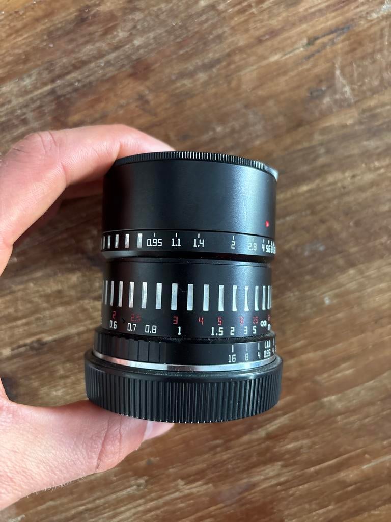 TTArtisan 50mm F0.95 lens voor camera's, Ophalen of Verzenden, Zo goed als nieuw, Standaardlens
