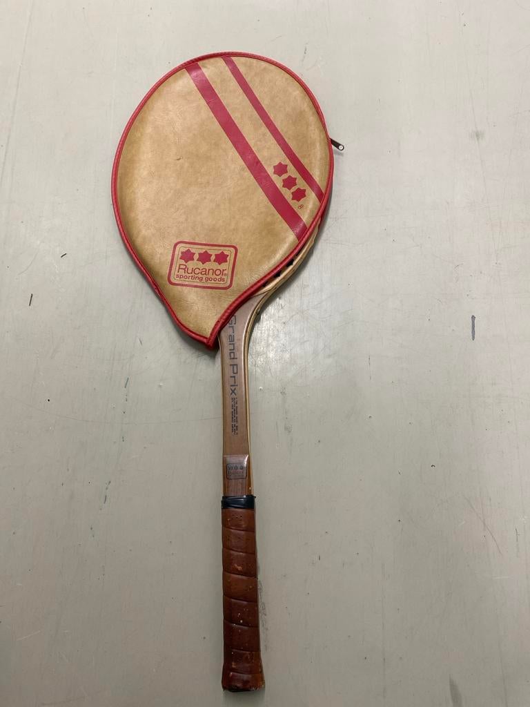 Vintage Rucanor Grand Prix Badminton Racket met Hoes, Sport en Fitness, Badminton, Ophalen of Verzenden, Gebruikt, Racket(s)