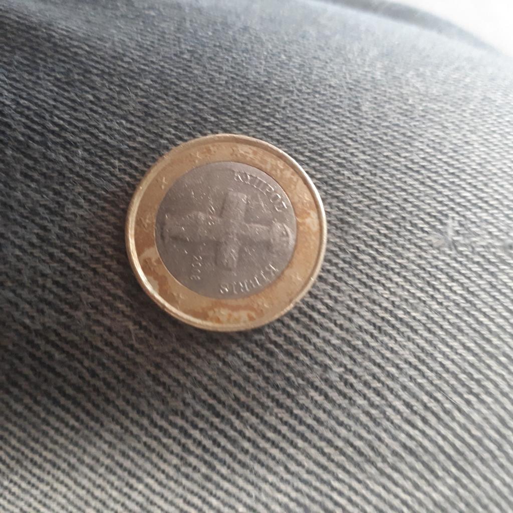 1 euro muntstuk, Ophalen, Cyprus, 2 euro, Losse munt