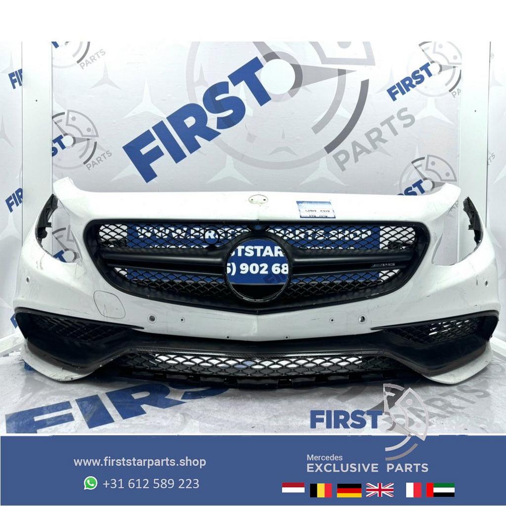 W217 C217 S63 AMG BUMPER S Klasse Coupé Cabrio Voorbumper ZW, Gebruikt, -, Voor, Ophalen of Verzenden