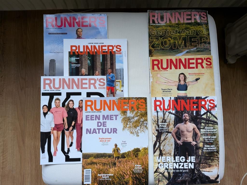 7 Runner's World bladen - diverse edities, Boeken, Ophalen of Verzenden, Gelezen, Sport en Vrije tijd
