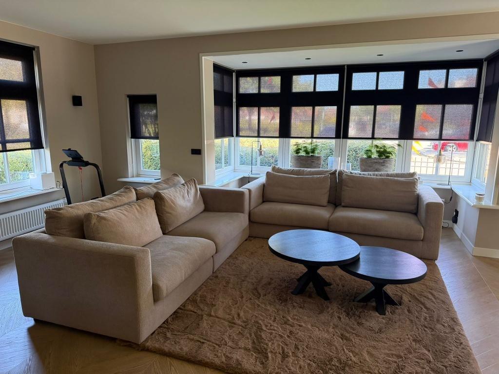 2x bankstel te koop ( 1 jaar oud )  / Table du Sud / Poppy, Ophalen, 100 tot 125 cm, Driepersoons, Zo goed als nieuw