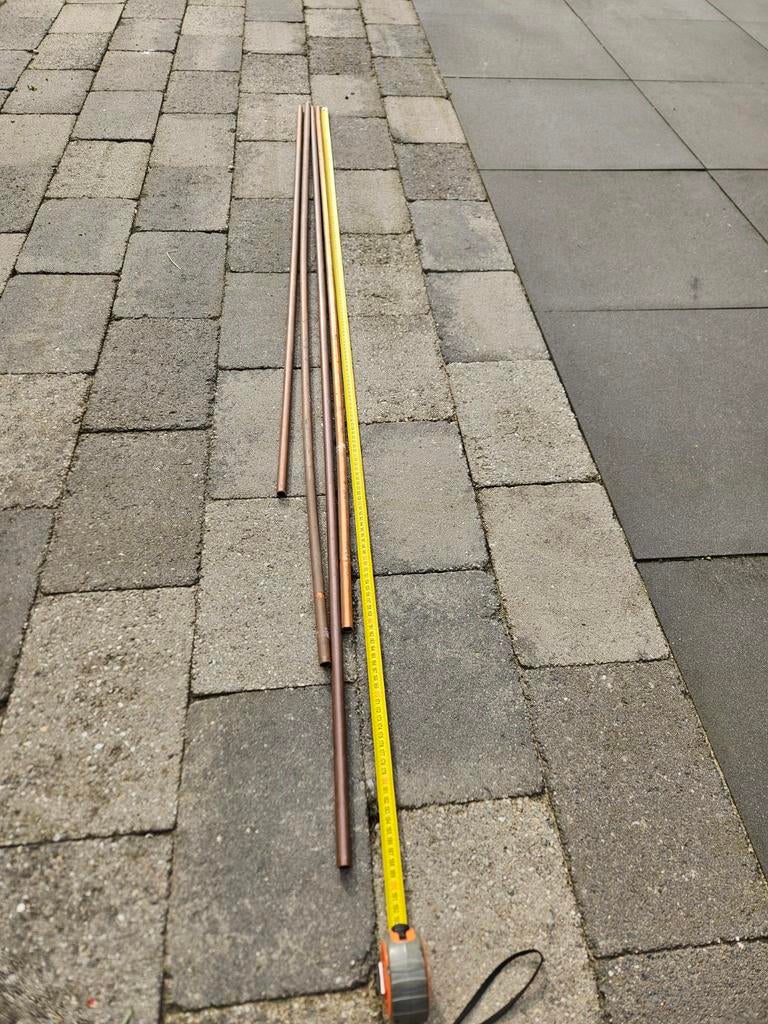 Koperen buizen 15mm, diverse lengtes (totaal 6,5m), Doe-het-zelf en Verbouw, Ophalen