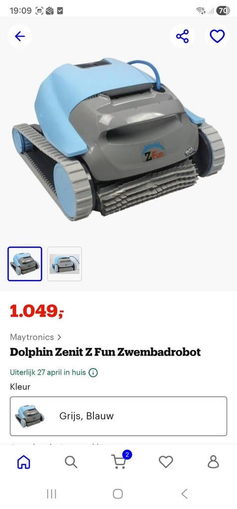 Zwembad robot dolphin
Ophalen België Beringen limburg, Ophalen