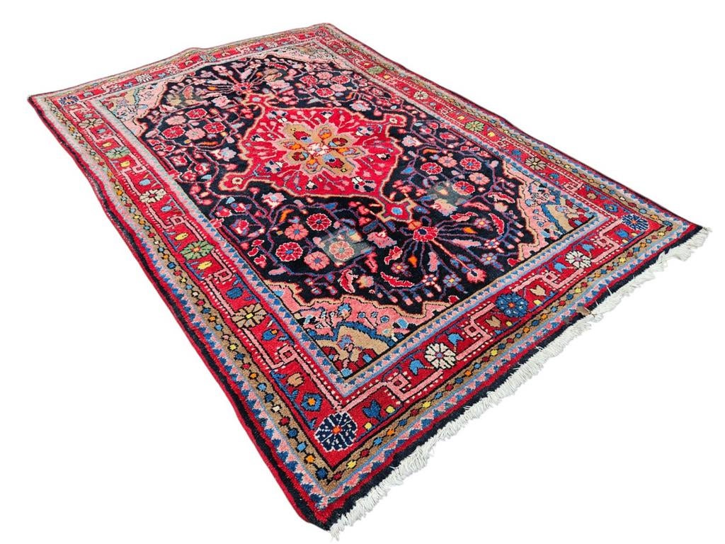 Prachtig handgeknoopt Perzisch HAMADAN tapijt, Huis en Inrichting, Ophalen of Verzenden, Rechthoekig, 200 cm of meer, 200 cm of meer