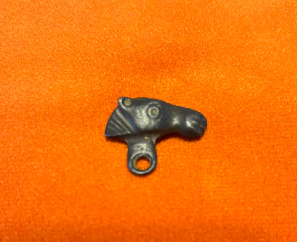 Bronzen Romeinse Paardenhoofd - bodemvondst, Verzenden