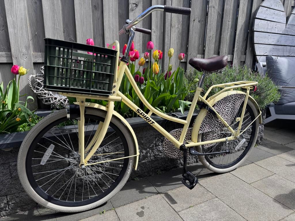 Spirit Omafiets Luipaard Meisjesfiets 24 inch - Goed onderho, Fietsen en Brommers, Ophalen, Gebruikt, 24 inch