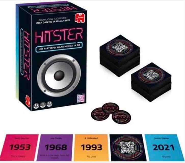 Hitster Original - Nederlandstalig Partyspel - Actiespel, Hobby en Vrije tijd, Gezelschapsspellen | Kaartspellen, Nieuw, Verzenden