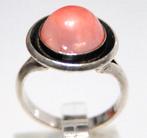 Schitterende Deense 925S Zilver Rozenkwarts Ring N.E. From, Ophalen of Verzenden, Zilver, Ring, Met edelsteen