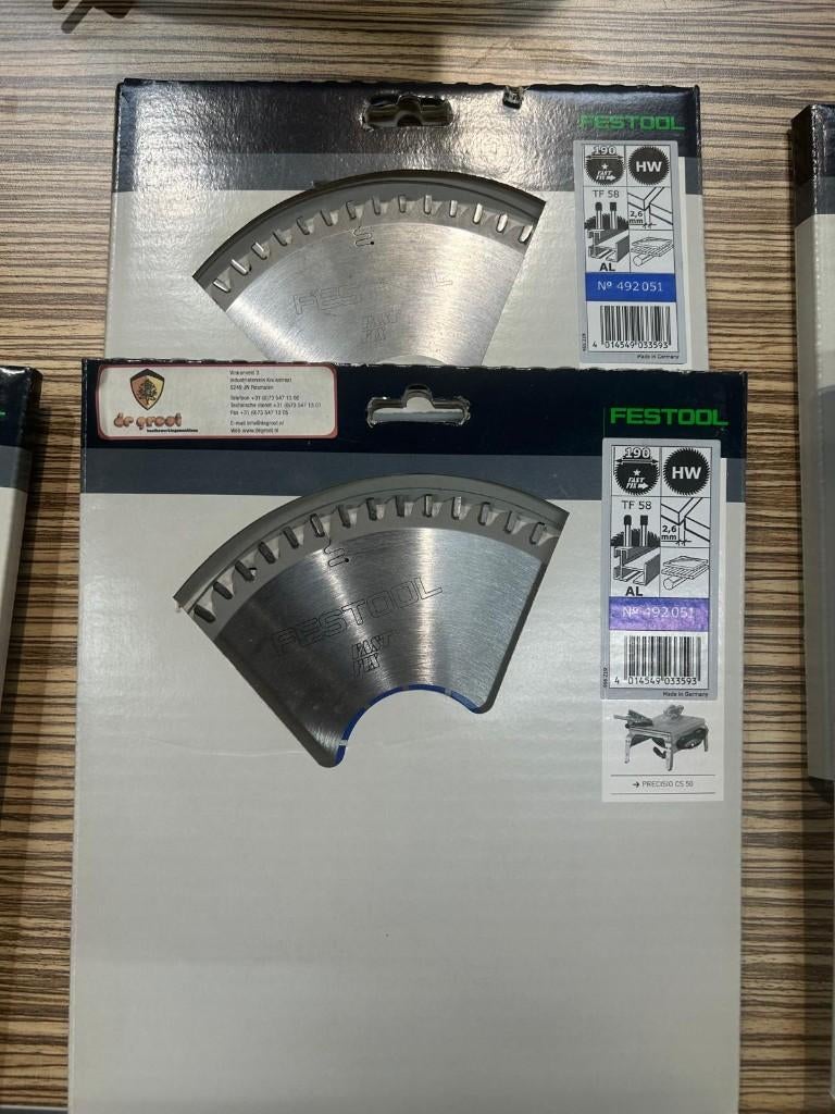 Festool zaagbladen Precisio CS 50, Ophalen, Nieuw
