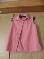 Mouwloos rood wit katoenen zomer blouse B.A.G 164 XS zgan, Kinderen en Baby's, Kinderkleding | Maat 164, Meisje, Overhemd of Blouse