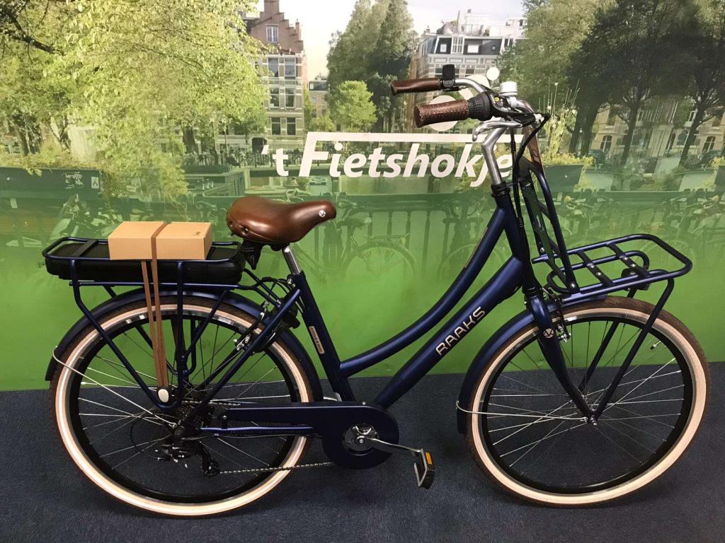 Fietshokje Raaks: Raaks Moxy Blauwe Elektrische Damesfiets