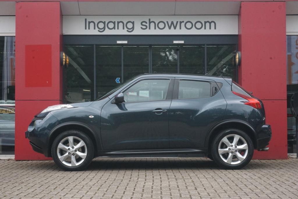 Nissan Juke 1.6 Acenta Eco | Origineel NL | RIJKLAAR! | Clim, Auto's, Euro 5, Stof, Zwart, 4 cilinders