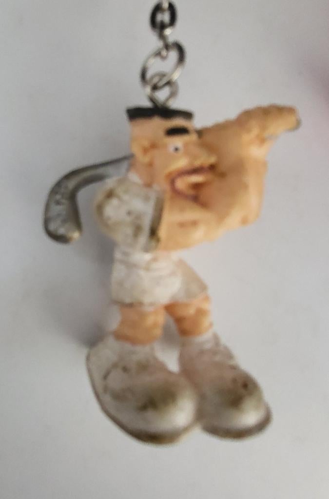 Sleutelhanger met grappig figuurtje golf, Ophalen of Verzenden, Gebruikt, Knuffel of Figuurtje