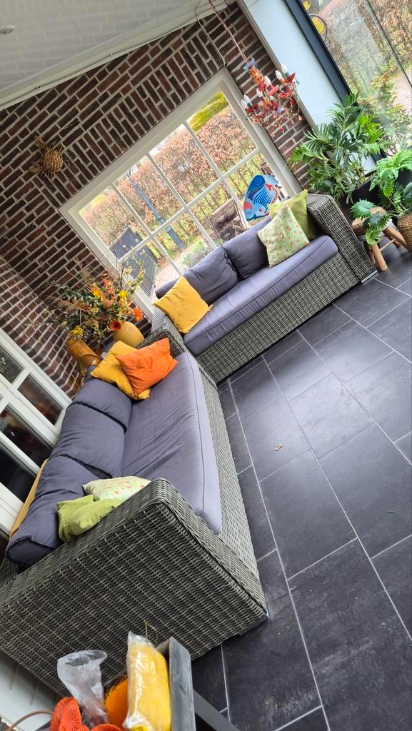 Loungeset 3zits 2zits en 1 fauteuil, Tuin en Terras, Tuinsets en Loungesets, Ophalen of Verzenden