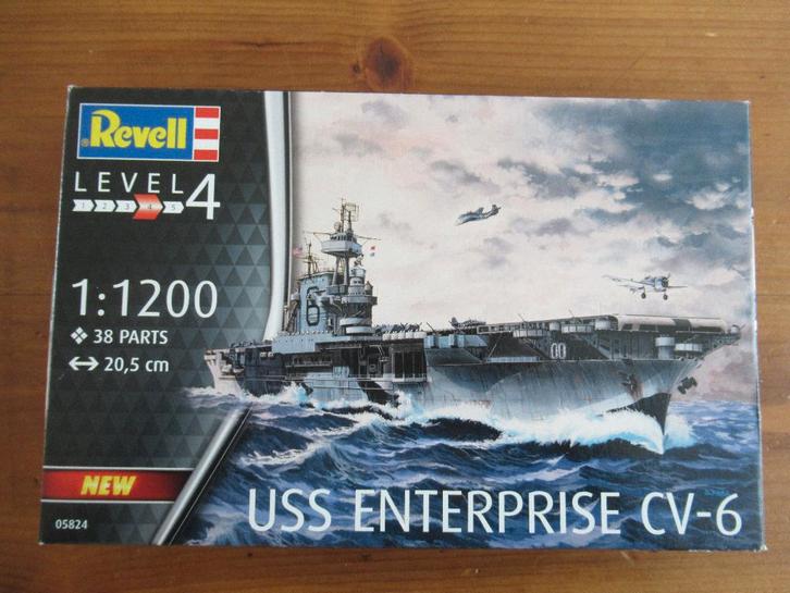 USS Enterprise CV-6 (Revell 1/1200), Hobby en Vrije tijd, Modelbouw | Boten en Schepen, Nieuw, 1:200 of kleiner, Revell, Ophalen of Verzenden