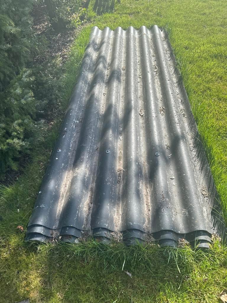 Asbestvrije Golfplaten 7 x 303x110  en 3 x 214 x 110 cm, Ophalen, Overige materialen, Gebruikt, 15 m² of meer