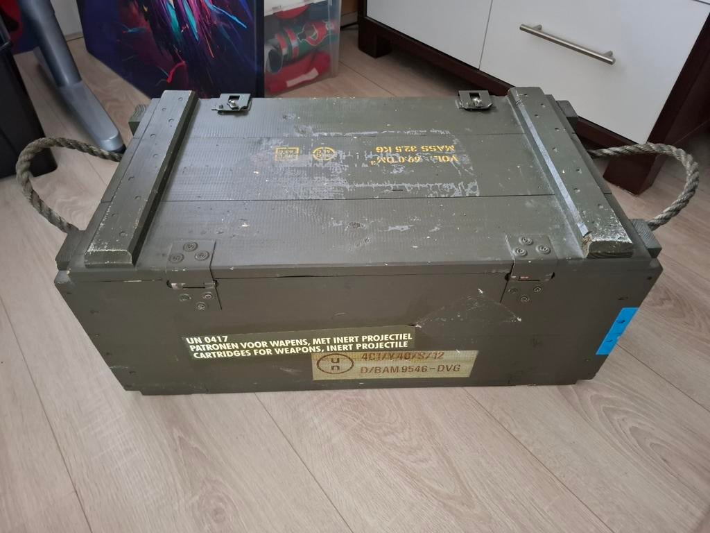 Gebruikte Leger Munitiekist - Robuust en Authentiek, Ophalen, Landmacht, Overige gebieden, Kist of Geocache