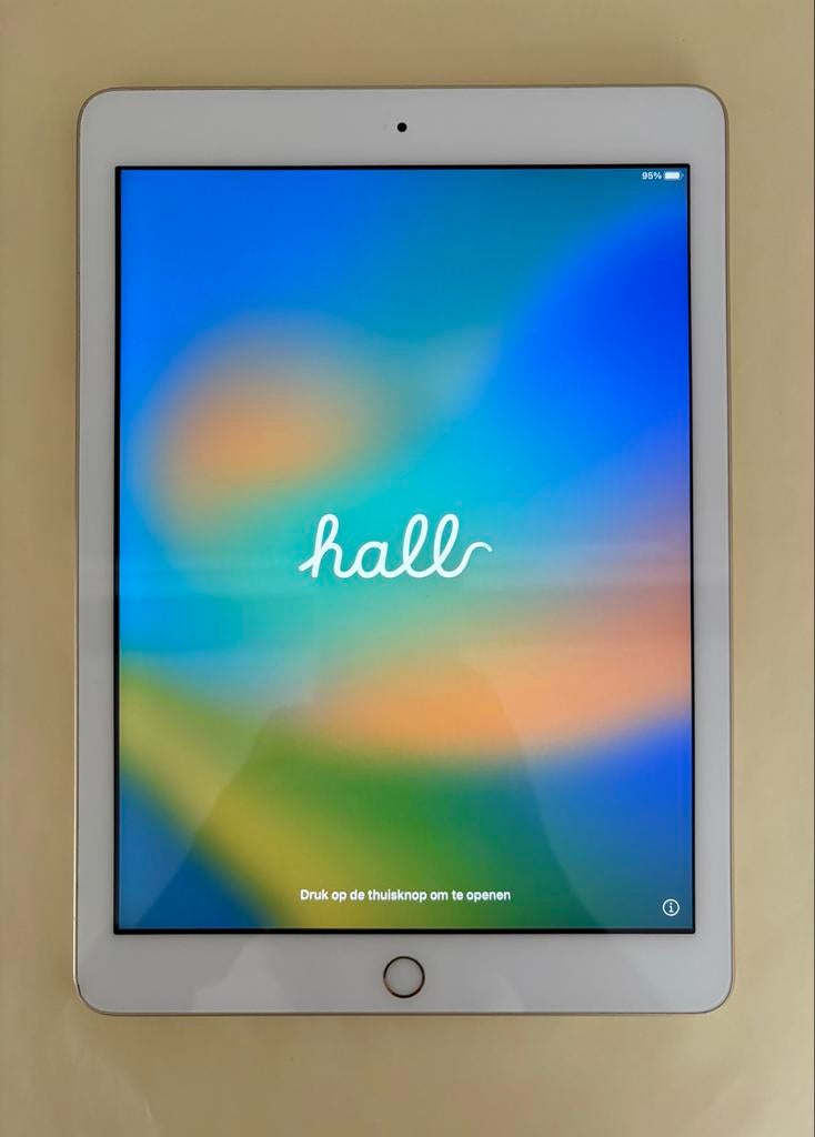 iPad 5e generatie 32 GB Rose Goud gratis hoes, 10 inch, Gebruikt, 32 GB, Apple iPad