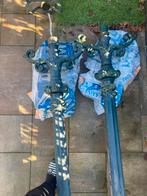 2 Antieke Lantaarnpalen - 4 Meter Hoog, Tuin en Terras, Buitenverlichting, Ophalen, Gebruikt, Staande lamp, Netvoeding