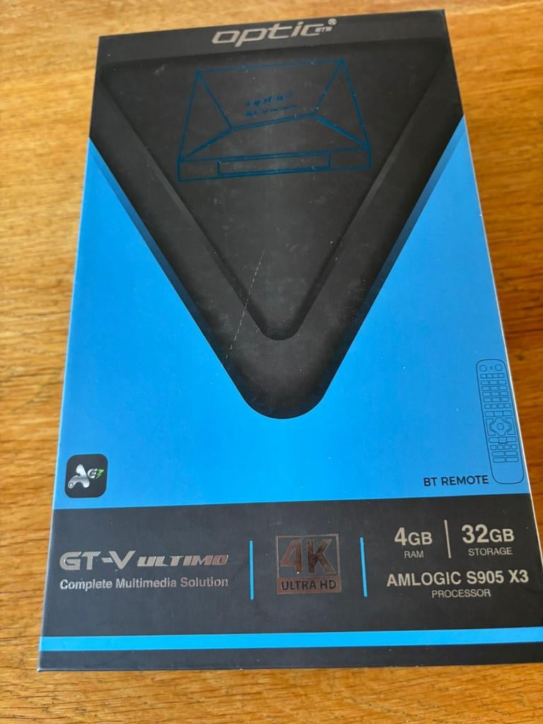 Optic GT-V Ultimo 4K mediaspeler, Audio, Tv en Foto, Ophalen of Verzenden
