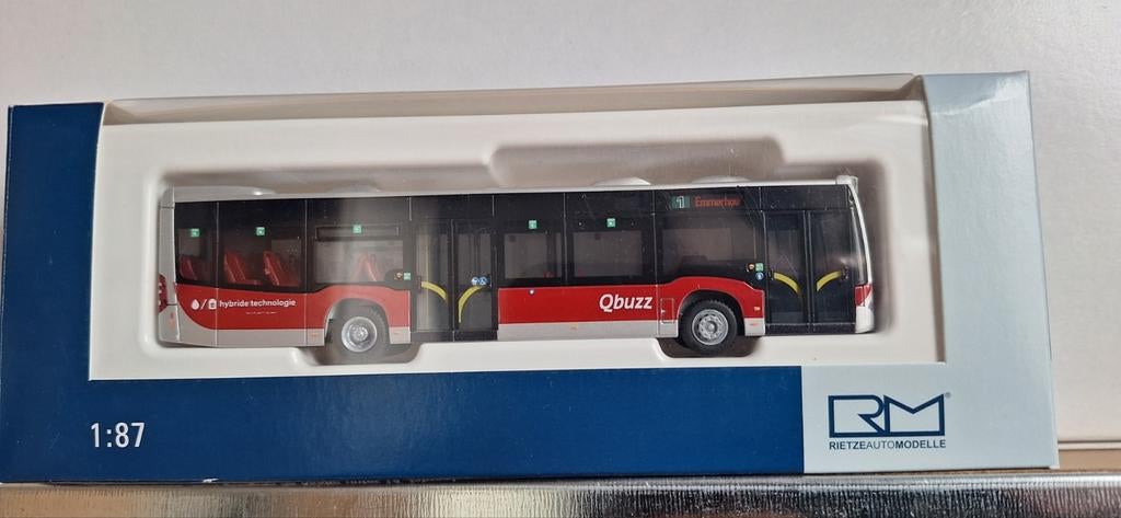 Te koop Rietze MB Citaro Qbuzz lijn 1 Emmerhout, Hobby en Vrije tijd, Ophalen of Verzenden, Nieuw, Bus of Vrachtwagen, Rietze