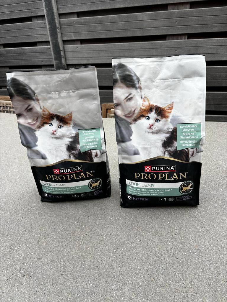 Kitten voer purina Pro plan Liveclear Nieuw, Ophalen of Verzenden, Kat