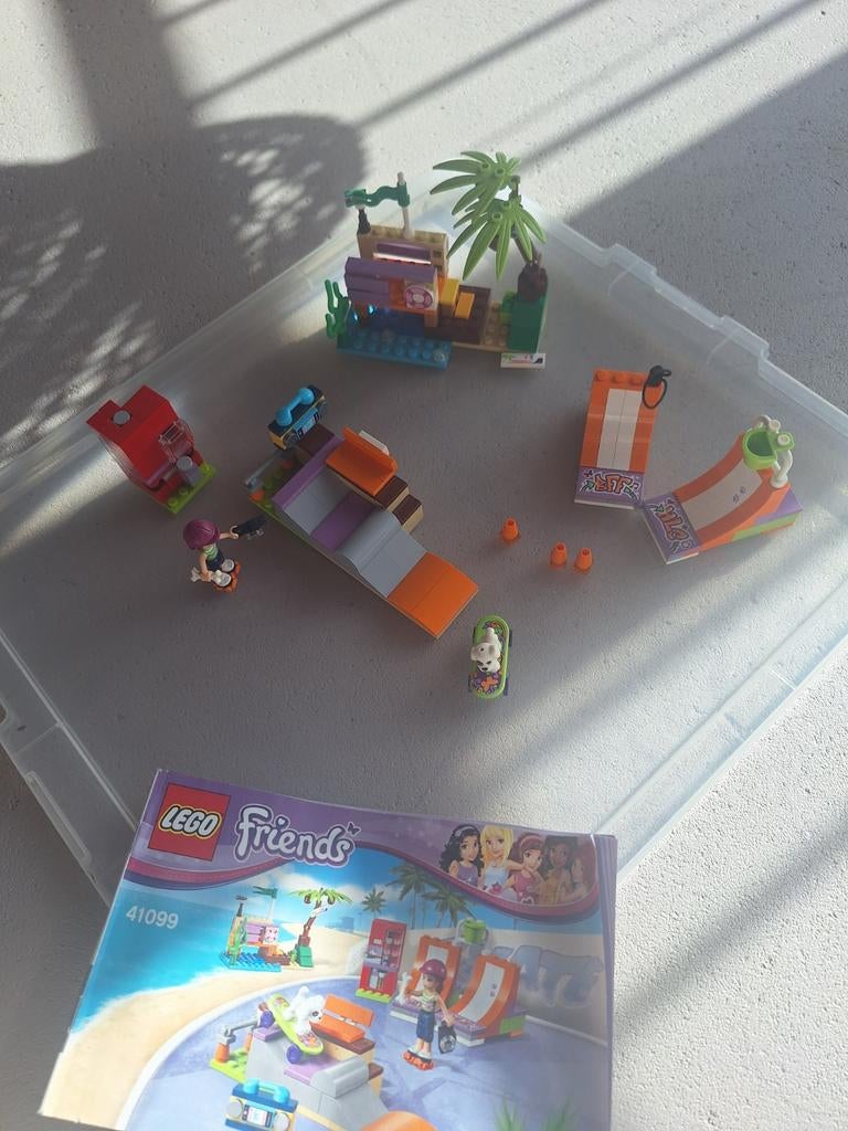 Lego Friends 41099 Heartlake Skatepark - Compleet, Ophalen, Zo goed als nieuw, Complete set, Lego