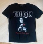 Zwart T-shirt "The Don" met Pablo Escobar print - Maat M, Ophalen of Verzenden, Gedragen, Maat 48/50 (M), Zwart